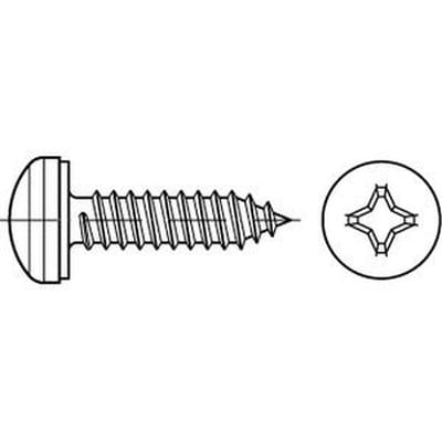 Kappenschrauben 88981 ähnlich DIN 7981 A2 3,9 x 9,5 -H A 2 S