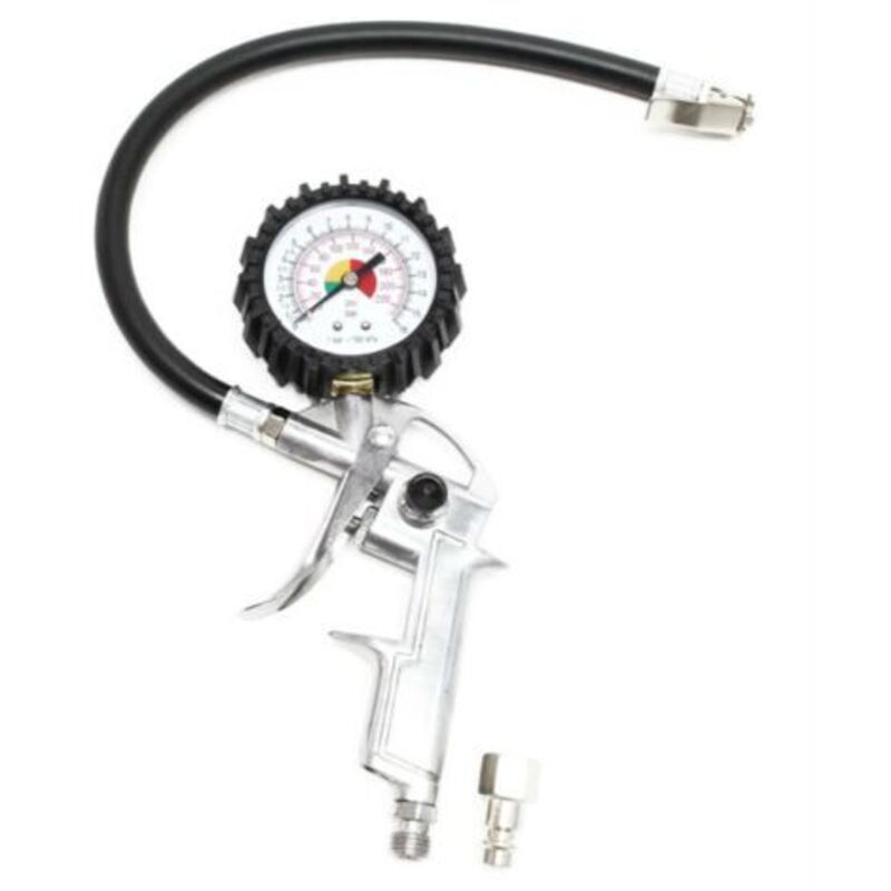 Luftdruckpistole 0-16 Bar Luftdruckmesser Für Autoreifen Und Motorradreifen