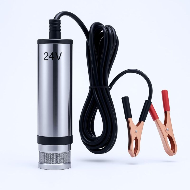24-v-gleichstrom-edelstahl-transferpumpe, 51 Mm, 40 L/min, Tragbare Tauchpumpe Für Kraftstoffe, Elektrische Pumpe Für Öl Und Wasser, Geeignet Für Diesel Und Kerosin