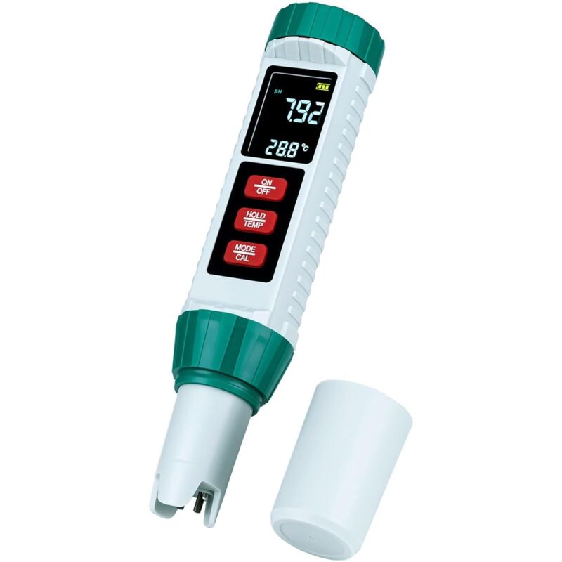5-in-1 Wassertester Für Ph-wert, Ec-wert, Tds, Salzgehalt, Temperatur