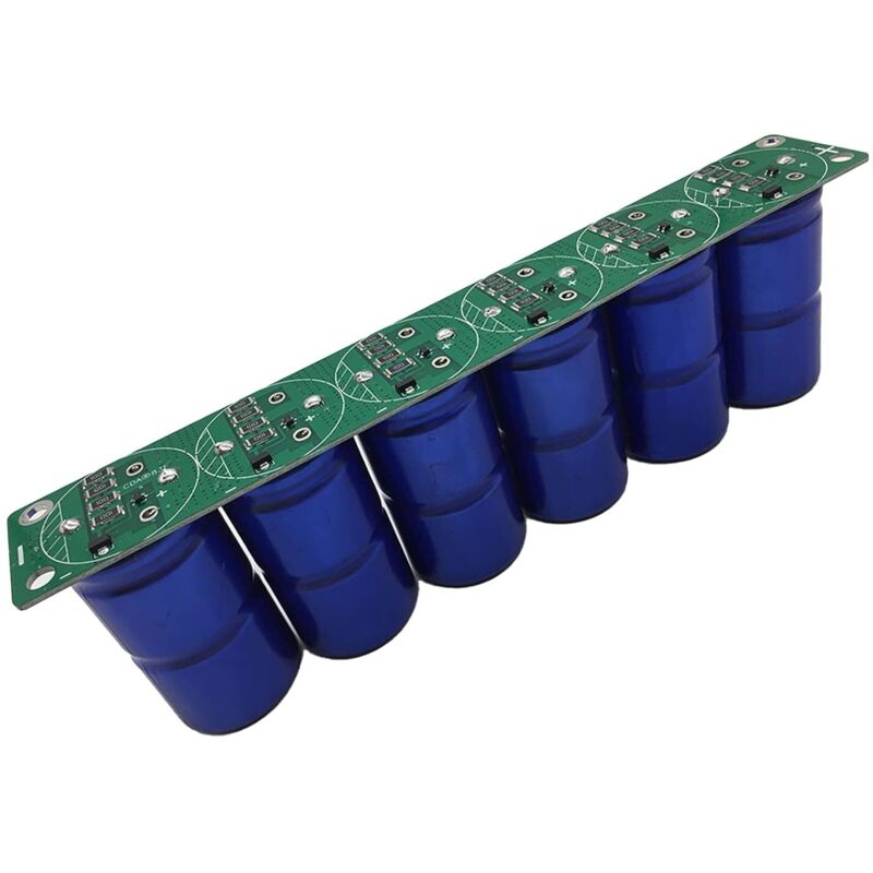 Superfarad-kondensator 16 V 83 F, 6 Stück/set. Farad-kondensatormodul, Ultra-elektrolytischer Ultrakondensator Mit Niedrigem Esr-wert Und Schutzplatine Für Elektronische Geräte, Einzeln 2,7 V 500 F
