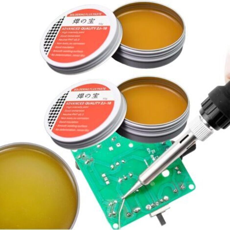 Lötpaste, 2 Stück/50 G, Flussmittel-lötpaste, Lötpaste, Praktisches Lötzubehör, Geeignet Zum Löten Ohne Strom