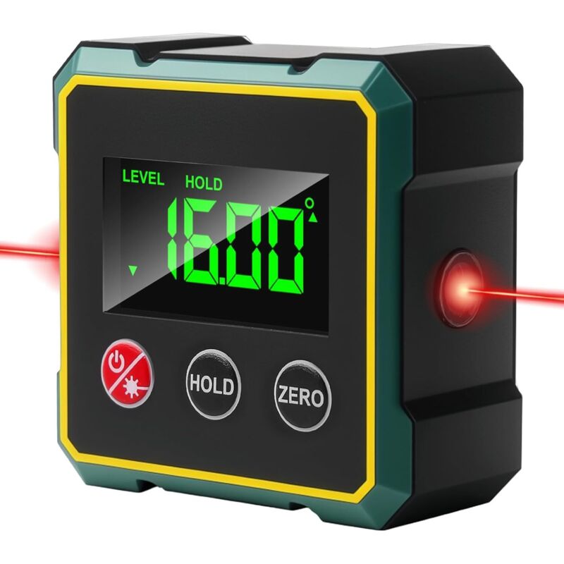 Digitaler Winkelmesser, Digitale Wasserwaage Mit Lcd-anzeige, Usb-aufladbar, Für Holzbearbeitung, Bauwesen Und Heimwerken