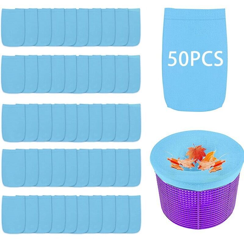 Packung Mit 50 Poolskimmersocken, Wiederverwendbares Poolzubehör, Nylonfilter, Elastische Filter