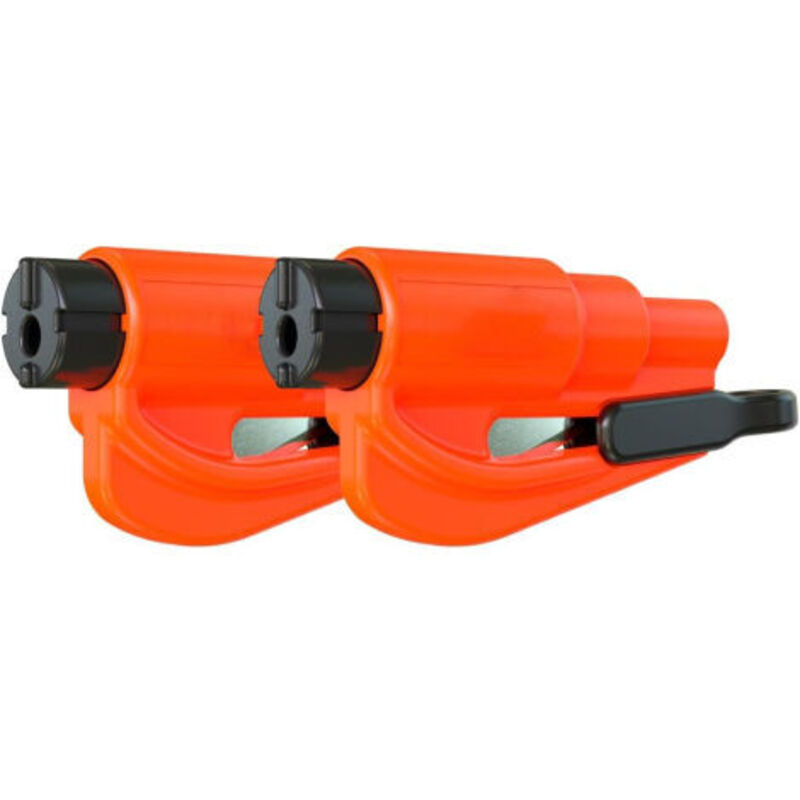 Autoschlüssel Mit Sicherheitsfunktion, Scheibenbrecher Und Gurtschneider, Notfallhammer (2er-pack, Orange)