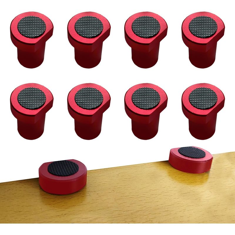 Satz Klemmen Aus Aluminiumlegierung, Befestigungszubehör Für Werkbänke, Passend Für Eine 19/20-mm-bohrung (rot, 20 Mm), 8-teilig