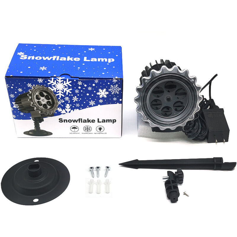 Led-weihnachtsprojektor Für Den Außenbereich, Schneeflockeneffekt, Ip44 Wasserdicht, Led-beleuchtung, Dekoration Für Weihnachten, Innen- Und Außenbereich, Partys, Hochzeiten [energieklasse F]