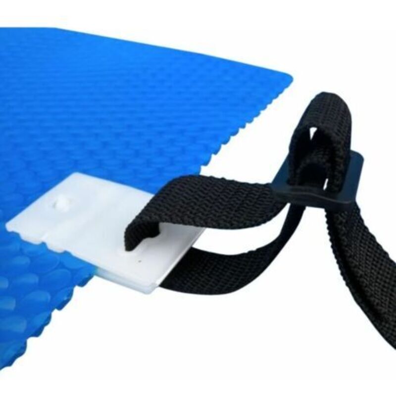 Set Mit 8 Gurten Für Rollen Mit Noppenabdeckung – Länge 180 Cm – Krokodilklemmen – Schwarze Abdeckung