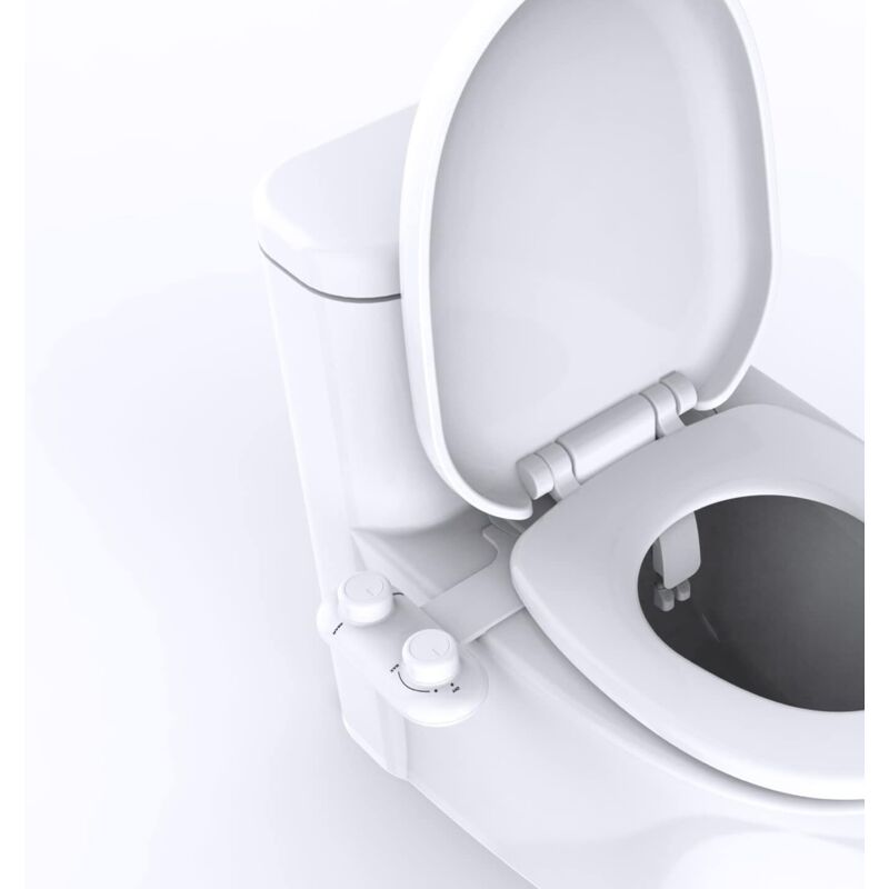 Doppelbidet Für Frauen, Nicht-elektrisches Bidet-zubehör, Einstellbarer Wasserdruck, Wc-sitz Mit 2 Ausziehbaren Düsen Für Die Persönliche Hygiene