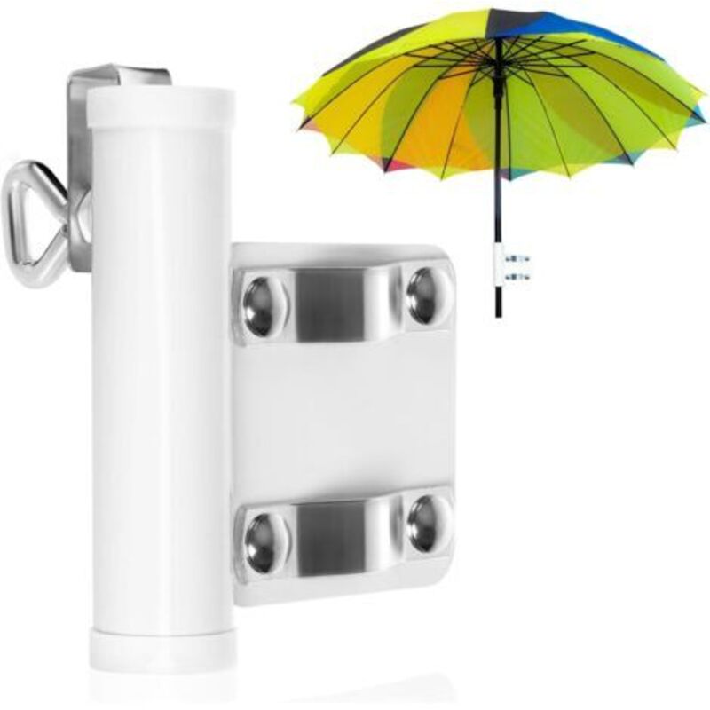Sonnenschirmhalterung Für Balkongeländer - Sonnenschirmständer Für Balkon - Sonnenschirmfuß - Schirmhalter (22 Mm-28 Mm)