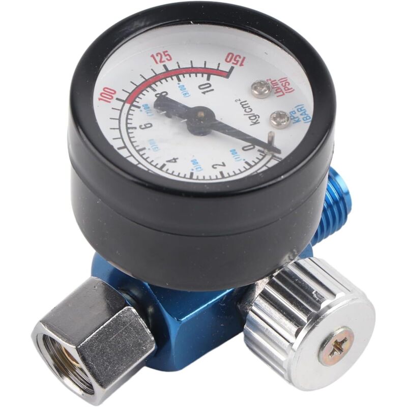 Druckregler Für Farbpistolen, Manometer Für Druckluftwerkzeuge, G1/4 Zoll 0–150 Psi