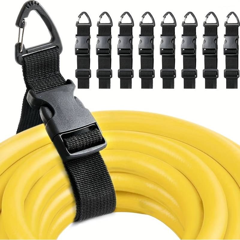 Set Mit 8 Verstellbaren Kabelorganisatoren, 45 Cm, Schwarz – Für Dicke Kabel – Ideal Für Profis, Werkstätten Und Garagen
