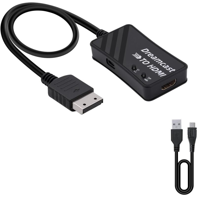 Mcbazel Sega Dreamcast Zu Hdmi Adapter, Videospielzubehör Hdmi Konverter Hd Multimedia Interface Kabel Für Sega Dreamcast Konsole