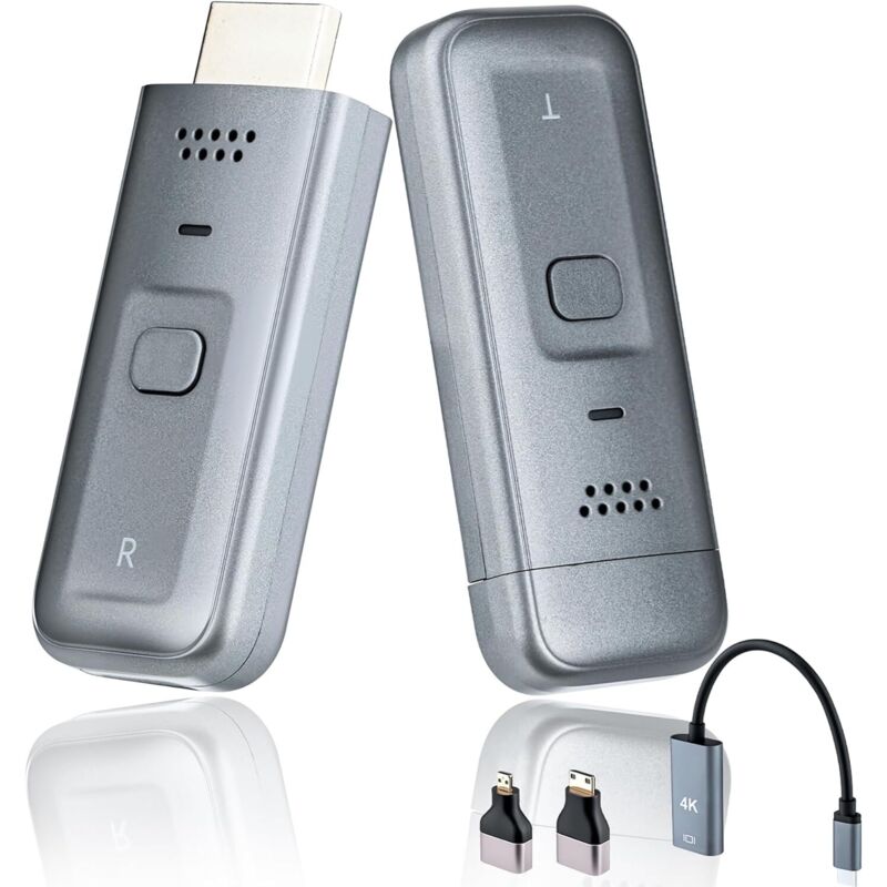 Kabelloser Hdmi-sender/empfänger, 1080p Bei 60 Hz, 2,4 Ghz/5 Ghz, 30 M Reichweite, Latenzfrei, Plug & Play, Vielseitig Einsetzbar Für Laptop/pc/tv Und Projektor/monitor/hd-fernseher