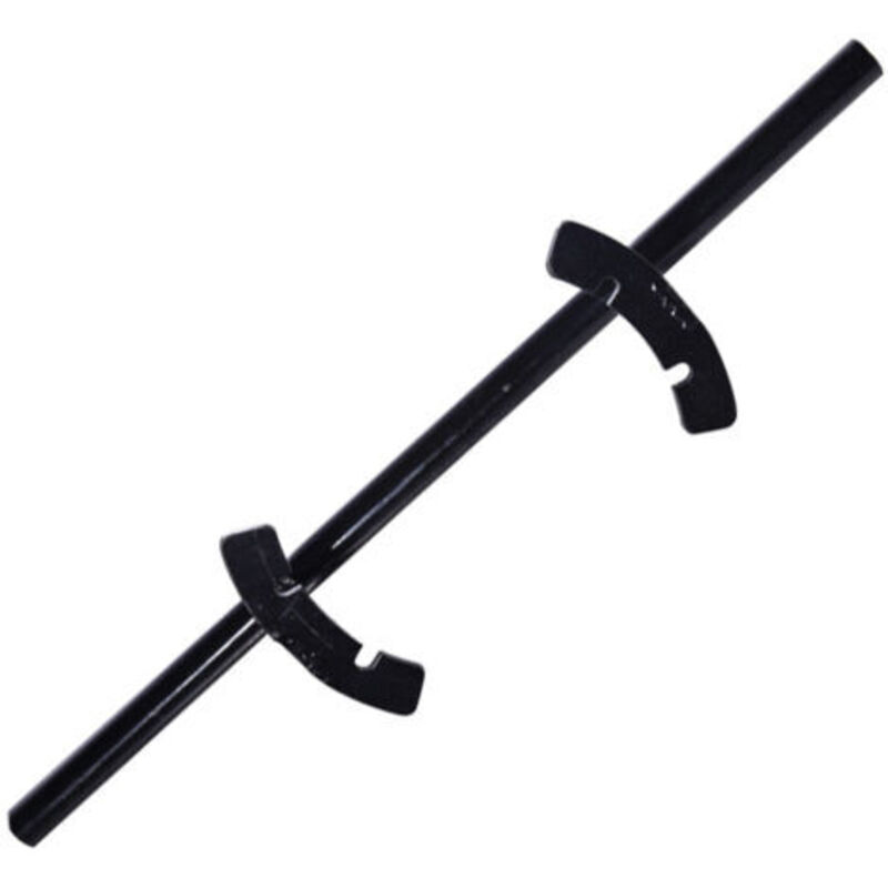 Ibc-fassdeckeldreher 17 Cm Schwarz, Einzel- Und Doppelgriff, Zum Festziehen Und Lösen