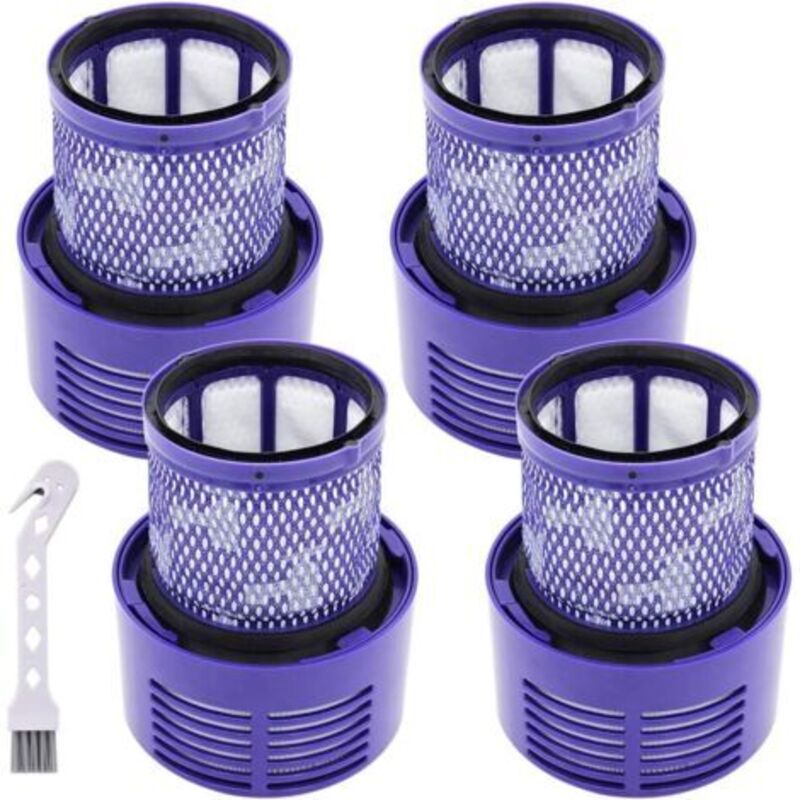 Waschbarer Filter Für Dyson V10 Cyclone Serie, Passend Für Dyson V10. Ersatzteile Für Den Dyson Sv12 Cyclone Animal Absolute Clean Staubsauger Dy-969082-01, 4er-pack.