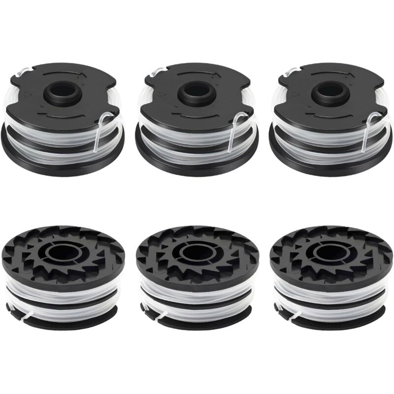 6 Stück Spulendraht, Geeignet Für Parkside Tlp-01, Ersatz-schnittkante Für Parkside Prta 20-li C3, A1, B1, B2, Prt 550 A1, A2, A3, A5, B6, Prt 300 A1, Ø1,6 Mm, 10 M Länge (6 Spulen)