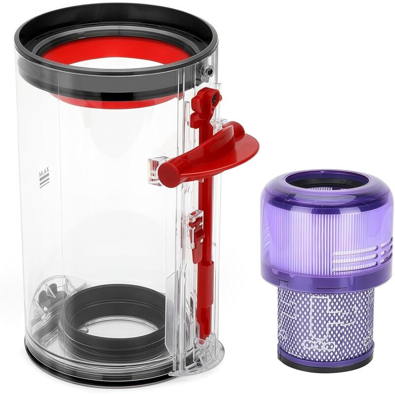 Ersatzteile Für Dyson V11 V15 Sv14 Sv15 Sv22, Inklusive Hepa-filter, Zubehör Für Dyson Staubsauger, Hochwertiger Transparenter Staubbehälter Für Dyson Staubsauger