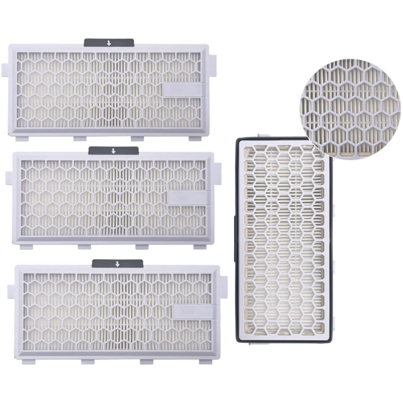 4er-pack Airclean Plus 50 Hepa-filter Für Miele Complete C3 Powerline Und S8340 Staubsauger – Air Clean Sf-ha 50 Für Complete C2, C3, Compact, C1, C2-2 – Packung Mit 2 Supremery-ersatzfiltern