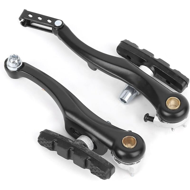 V-bremsen-set Für Fahrräder, Schwarze V-bremsen Aus Aluminiumlegierung, Vorderradbremshebel-set Mit Bremszügen/manschetten/schrauben Für Mountainbikes Und Rennräder (1 Paar)