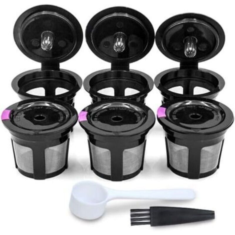 Die Packung Mit 6 Leeren Kaffeekapseln Ist Wiederverwendbar Und Nachfüllbar Und Passt In Die Meisten Keurig 1.0 Und 2.0 Kaffeemaschinen.