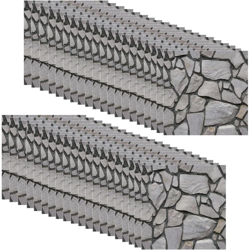 40-teiliges 3d-ziegelstein-wandtapeten-set (30 X 30 Cm), Selbstklebende Pvc-wandfliesen, 3d-wandpaneele, Dekorative Wandverkleidung