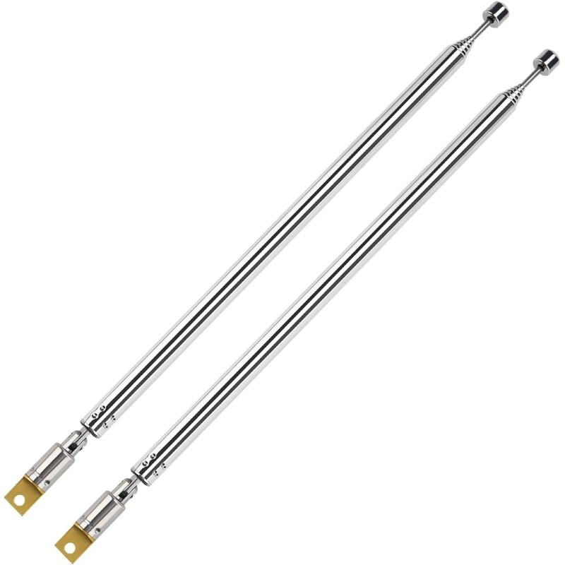 Stück 100 Cm Lange, 7-teilige Teleskopantenne, Tragbare Fm-teleskopantenne, Tragbare Fm-radioantenne Für Tv-, Dab-, Am/fm-stereoempfang