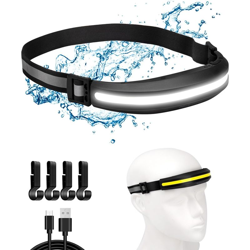 Wiederaufladbare Nalezuns Stirnlampe, Extrem Leistungsstarke Led-stirnlampe, Ipx4 Wasserdicht, Superleicht, 230° Weitwinkel-stirnlampe Zum Campen, Laufen Und Für Notfälle