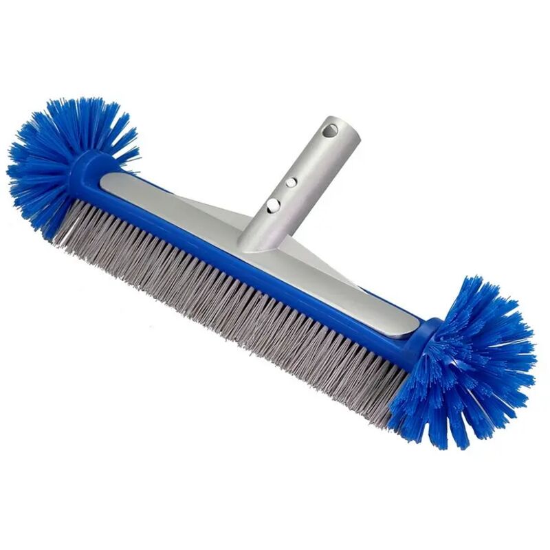 Rundkopf-poolbürste, 17-zoll-bürstenkopf, 7 Reihen Langlebiger Premium-borsten Und Verstärkte Aluminiumrückseite Mit Ez-clip Zur Reinigung Von Wänden, Treppen Und