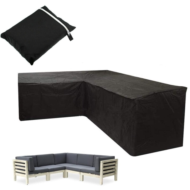 Eckschutzhülle – Undurchlässiges Polyestergewebe 210t – Maße 215 X 215 X 80 Cm – Uv-beständig Und Abweisend
