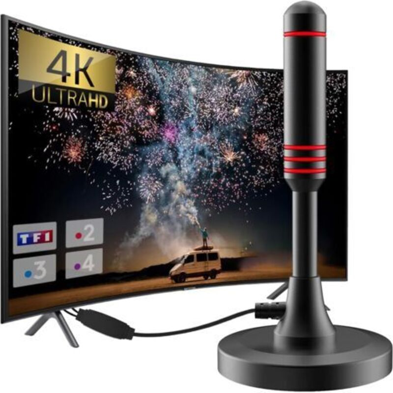 Freeview-zimmerantenne Mit Großer Reichweite (500 Km) Und 360°-rundumsicht Für Kostenlose 1080p- Und 4k-fernsehsender