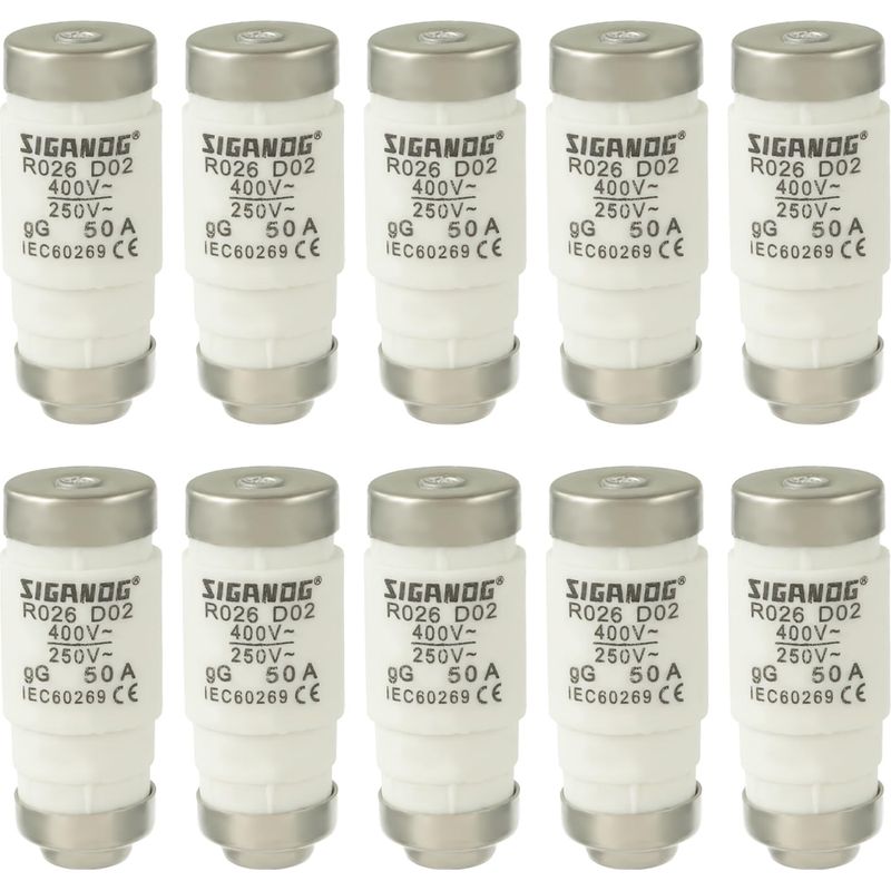 Newed Sicherung, D02 50a Gl/gg 400vac, Sicherungseinsatz (10er-set)