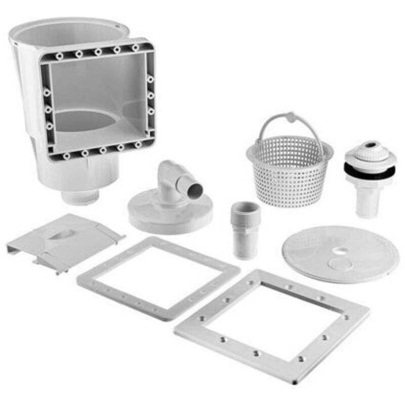 Poolskimmer-set Aufstellpoolskimmer Komplettes Skimmer-set Mit Einlaufdüse Für Die Festinstallation