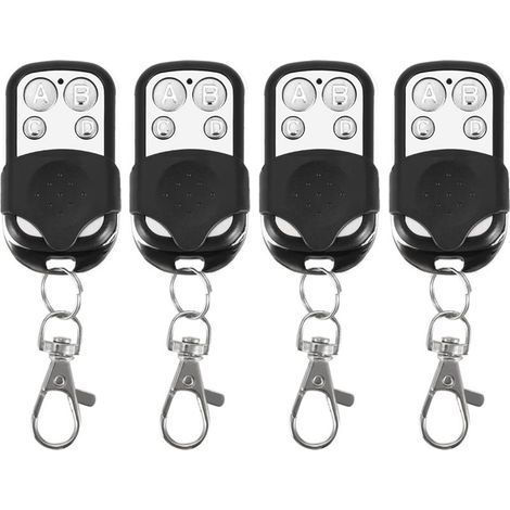 Un Ensemble De 4 Télécommandes Universelles Sans Fil Clones, Adaptées Aux Voitures, Aux Portes De Garage Et Aux Portails, 433,92 Mhz.