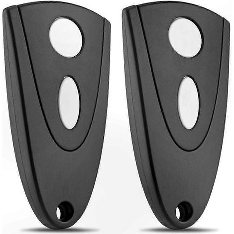 Télécommande Universelle De Remplacement Pour Porte De Garage 433 Mhz, Clé Blanche (lot De 2)