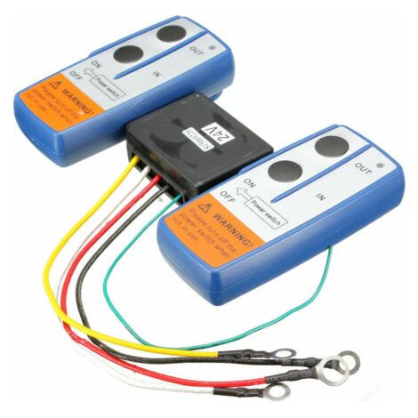 Fenoplasticakit De Commutateur De Télécommande Sans Fil De Treuil De Récupération De La Gamme 24v 30m Combiné Double Pour Camion Atv