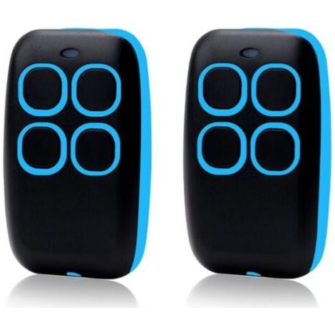 Fenoplasticatélécommande Universelle 2 Pièces 4 En 1 Pour Portails Et Garages – Télécommande Multi-fréquence Rolling Code 280 À 868 Mhz, Programmateur Auto-apprenant Avec Liste De Compatibilité
