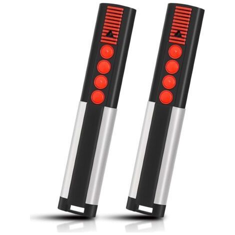 Fenoplastica2 Pièces - Télécommande Portail - Accessoire Garage - 4 Canaux Fréquence 868,8 Mhz Compatible Modèles Spécifiques Noir 5x3x1cm