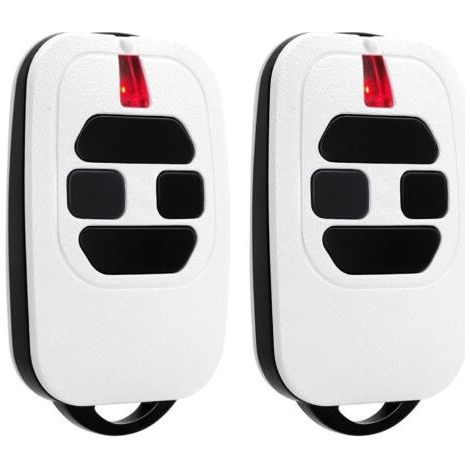 Fenoplasticalot De 2 Télécommandes De Portail 433,92 Mhz Compatibles Avec Les Télécommandes De Porte De Garage Gti2/4, Gt2/4, Mio Tr2/4, Mio Tr2n/4n (2, Blanches)