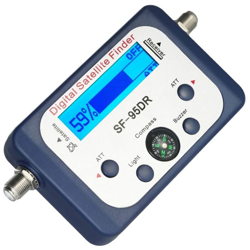Digital Satellite Finder, Sf-95drmini Digital Satellite Signal Signaler Le Compteur Avec Écran Lcd Satfinder Numérique Avec Compas