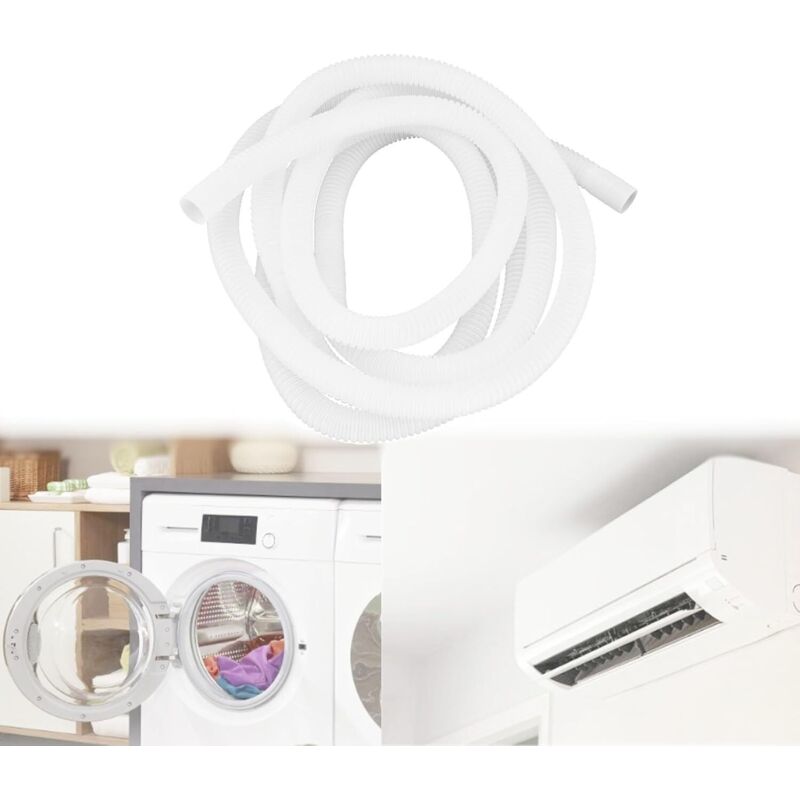 Kit De Vidange Du Climatiseur, Tuyau De Vidange Universel, Rondelle Tuyau De Vidange Tube, Tuyau Condensat Climatiseur Clim Pour Climatiseurs, Machines À Laver(2m)