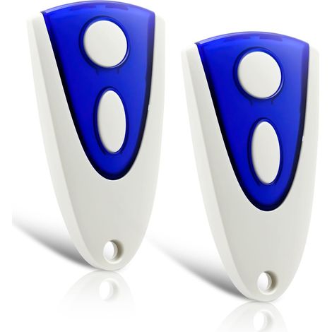 2pcs - Télécommande Portail - Accessoire Motorisation - 2 Canaux 433,92 Mhz Compatible Novotron 502 512 522 524 Noir 8x4x2cm