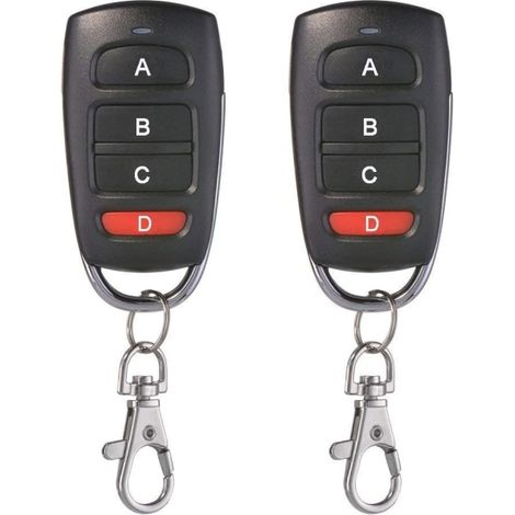 Télécommande Universelle De Clonage De Porte De Garage 433 Mhz À 4 Boutons Pour Portes De Garage, Portails Électriques, Etc.