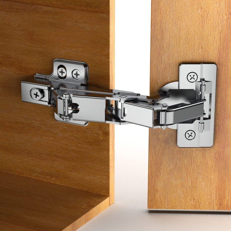 Irovami 175° Soft-close Scharniere – 3d-verstellung, Vernickelter Stahl, 2er-pack – Ideal Für Küchen, Schränke, Eckschränke