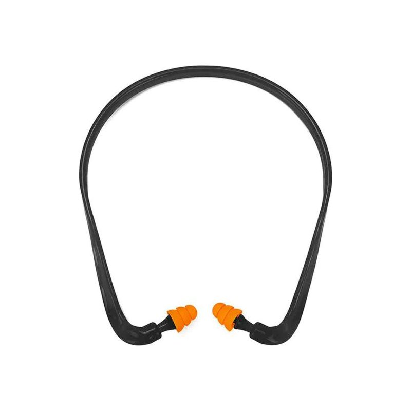 Paar Silikon-ohrstöpsel Mit Gummiband – Wiederverwendbare Ohrstöpsel Für Schießsport, Bauarbeiten, Arbeit, Jagd Und Schießstände. Gehörschutz Und Lärmreduzierung.
