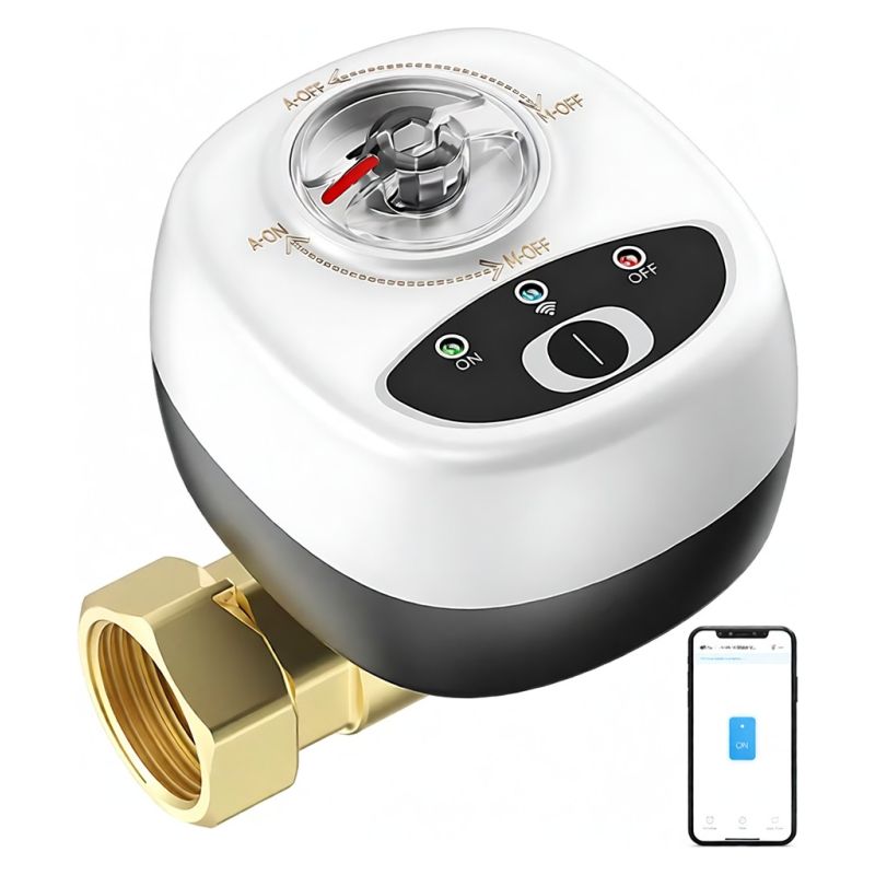 Ewelink Wifi-wasserventil, Automatisches Intelligentes Kugelventil, Ip65 Wasserdicht, Fernsteuerbar Über Drahtlose App, Kompatibel Mit Google Assistant Und Salute Für Sprachsteuerung.