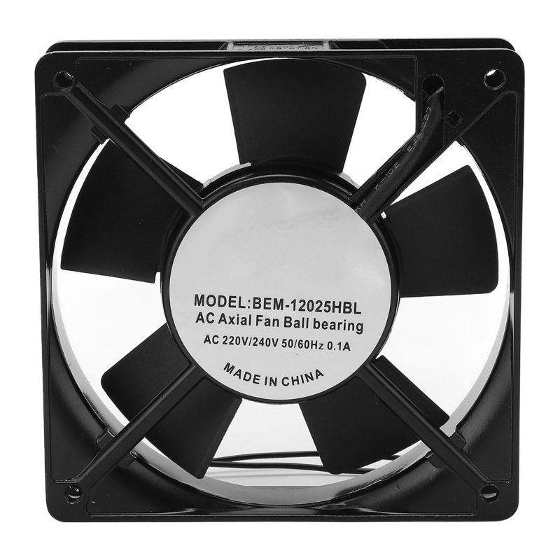 Irovami Axiallüfter – 220–240 V, 0,1 A, 2400 U/min, 238 Cfm, 40 Db, Doppelkugellager, Aluminiumlegierung, 50.000 H Lebensdauer