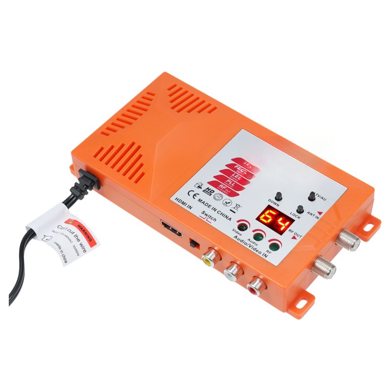 Uhf-koaxial-konverteradapter Mit Rf-tv/av- Und Ant+-modulator Sowie Kanalwähler Für Blu-ray-hd-gaming-laptops, Wandelt Digitales Av-video In Analoges Koaxiales Ntsc-fernsehen Um.