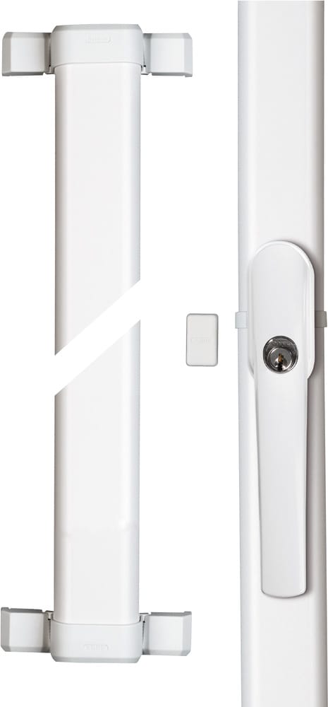 FT-Stangenschloss, mit Alarm, FOS550A, AL0125, Stahl weiß
