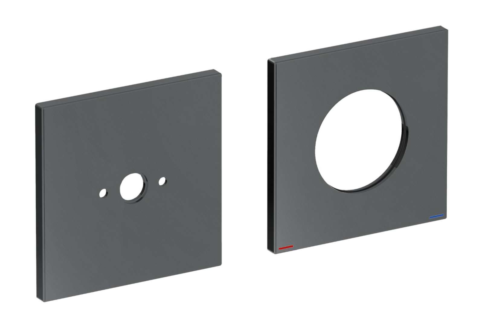 Keuco Edition 11 - Abdeckrosette, Gebürstetes Schwarzchrom 51116130092